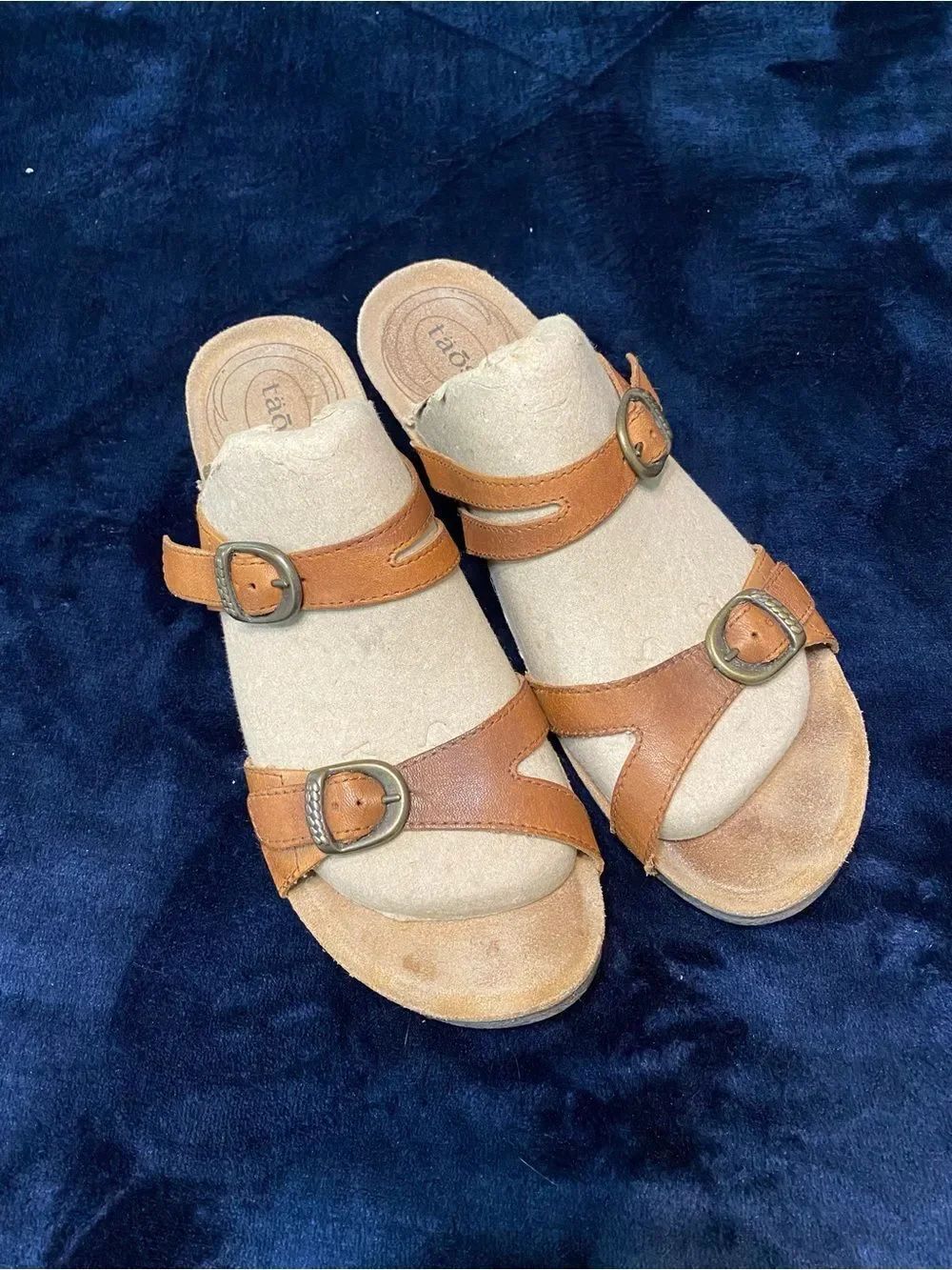 Taos Slide Brown Sandals Women’s Size 41
